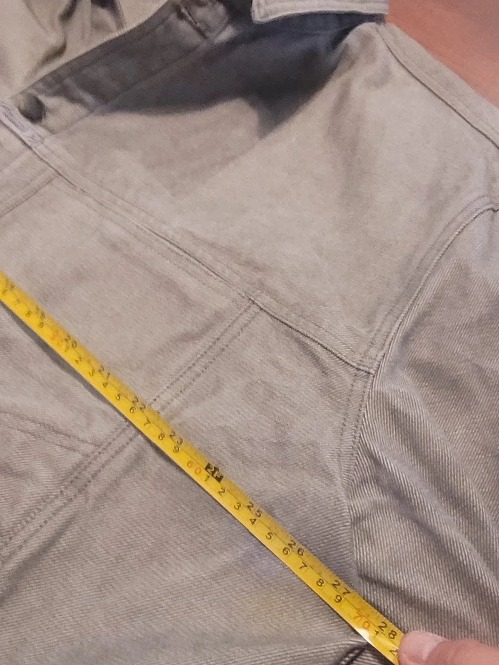 Marithe Francios Girbaud 90s Men's Light Gray Lightweight Denim Jacket